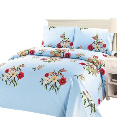 China Viable Factory Wholesale Floral Pattern Polyester Microfiber Supply 3PCs Cheap Price Bedding Set for sale