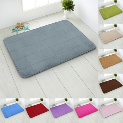 China Sustainable Hot Product 50x80cm Colorful Acryclic Flannel Kitchen Blankets And Mats Single Floor For Bathroom for sale