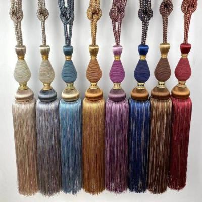 China Tassel Curtain Sash Curtain Tassel Tiebacks Hanging Decoration Popular Wholesale Retail Tieback Accessory for sale