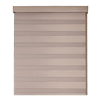 China Wholesale Custom Easy Assembled Curtain Blackout Blinds Polyester Home Window Zebra Roller Blind Fabric for sale