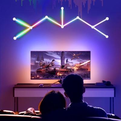 China Modern APP control luz De led rgb game led strip lighting decoration led wall lamp smart rgb wall lights for sale