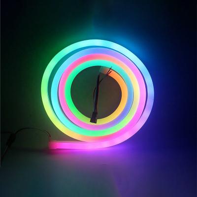 China Factory supply IP65 residential neon light wifi direct waterproof tuya smart accessible control 5050 RGBIC neon light for sale