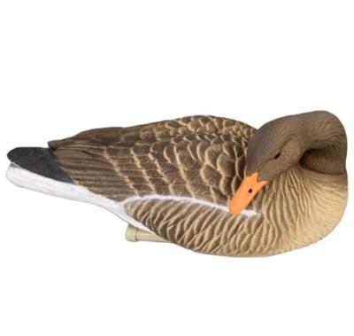 China Collapsible Packing Durable White Fronted Goose Floating Decoy Floating Spotted Belly Goose for sale