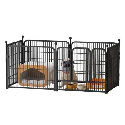 China Large Large Collapsible Dog Cage Iron Pet Cage Iron Metal Stored Dog Kennel Playpen for sale