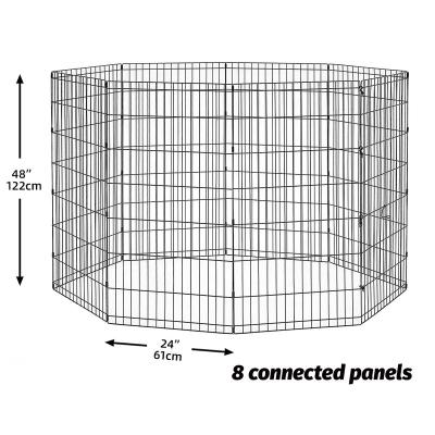 China High Quality Solid Barrier Stocked Metal Wire Dog Crate Dog Cage Backyard Fence For Dogs for sale