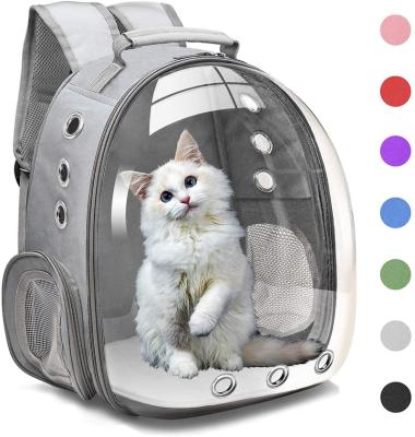 China Sustainable Pet Backpack Carrier Breathable Transparent Cat Cage Suitable For Walking Outdoors for sale