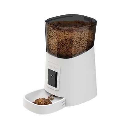 China Auto Smart Function 6 L Auto WiFi Smart Pet Feeder With Camera for sale