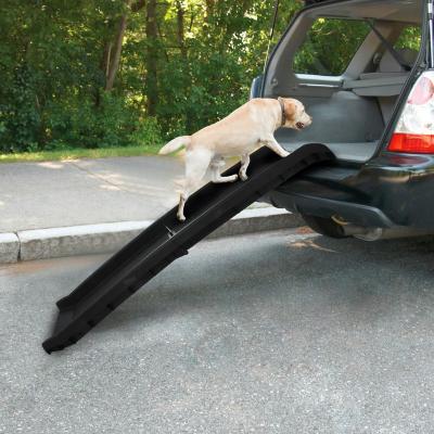 China Suv Single Portable Reversible Heavy Duty Long Exit Gate Adjustable Folding Dog Ramp For Car Telescopic Fold Pet Ramp for sale