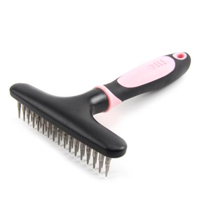 China Wholesale Viable Stainless Steel Pet Grooming Products Combs Stainless Steel Cleaning Rubber Pet Grooming Products for sale