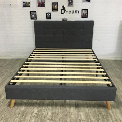 China Tufted Cheapest Tufted Tufted Canvas Platform Bed For Living Room Furniture for sale