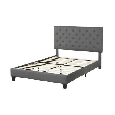 China (Size) adjustable big promotion for wood frame headbed and fabric mental bed, double bed designs furniture bed for sale