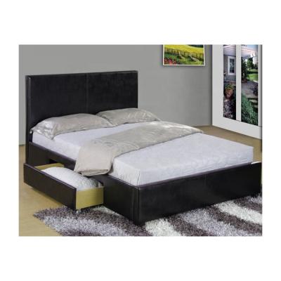 China 2020 Fashion Adjustable Modern Design PU Leather Bed(Size) Adjustable Storage Bed With Drawer for sale