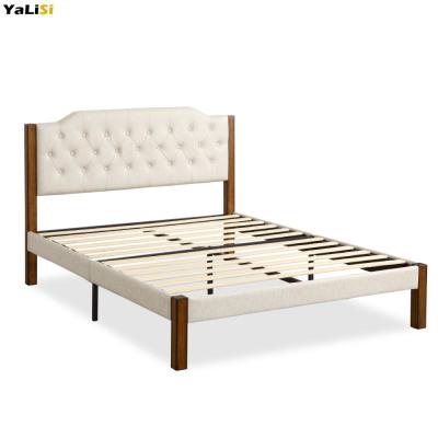 China (Size) 2021 Luxury Adjustable And Modern PU Headboard Queen Size Bed For Bedroom Made In Chinese Factory for sale