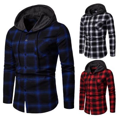 China Yingling wholesale anti-pilling casual shirts for men long sleeve new plaid flannel shirts fashion custom checked male shirt for sale