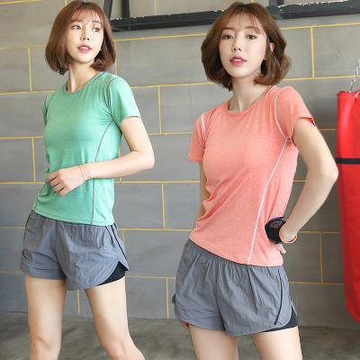 China Breathable Drop Shipping Low MOQ Short Set For Ladies Ropa Deportiva Quick Dry Breathable Summer Active Fitness And Yoga Wears For Women for sale