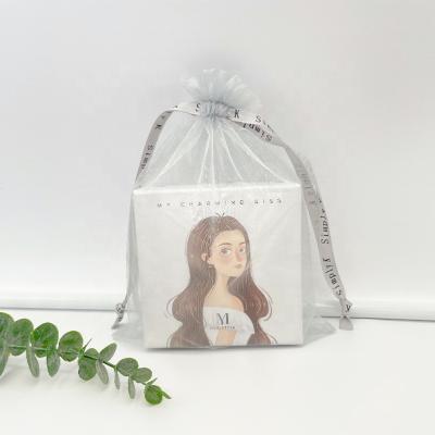 China Custom High Quality Organza Bags Large Organza Gift Storage Bags Recyclable Wholesale Drawstring Pouches With Logo Ribbon Print for sale