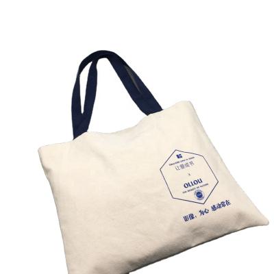 China Tote Logo Custom Shopping Cotton Bag Handled for sale