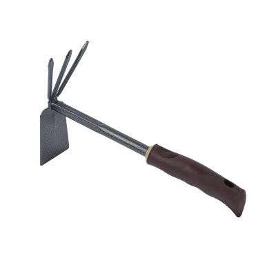 China Winslow and Ross Double Head Garden Mini Fork Shaped Weeding Cultivator Hand Held Fork Digging Hoe for sale