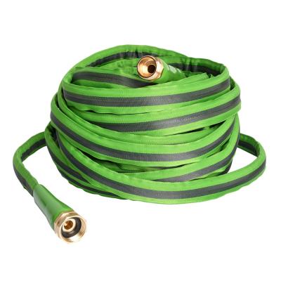 China Winslow and Ross 50ft Fiber Jacket Anti-Corrosion Lightweight High Pressure Garden Hose Set With Metal Fittings for sale