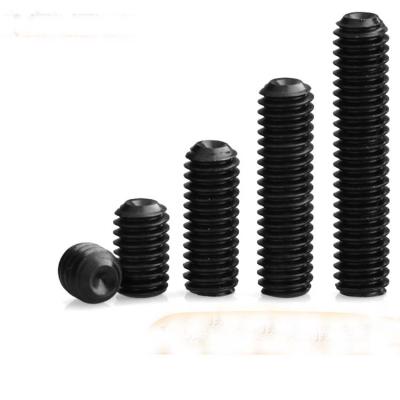 China HEX #2-56UNC ASME18.3 45H Black Hex Socket Alloy Steel Oxide Cup Point Set Screw for sale