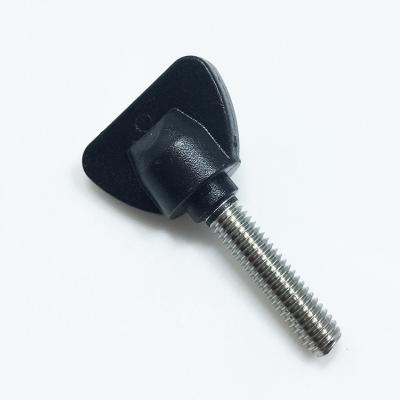 China T-Handle Flat Butterfly Knob M4 M5 M6 M8 Stainless Steel Plastic Thumb Screw for sale