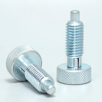 China Machine Parts M5 M6 M10 M12 Knurled Torsion-to-lock Spring Knob Style Retractable Plungers for sale