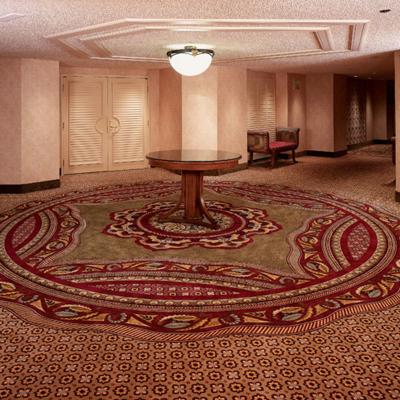 China Custom Designed Silk Wool Nylon Broadloom Carpets for Banquet Halls in Abstract Pattern for sale