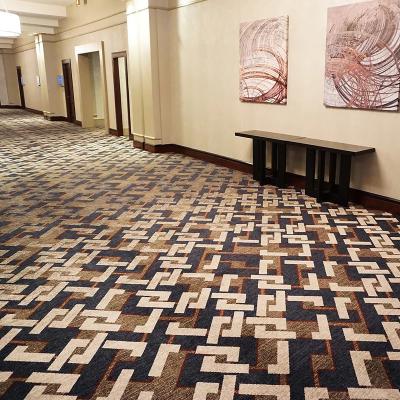 China Custom Floral Patterned Wool Silk Carpet for Public Areas Woven by MACHINE MADE CARPET for sale