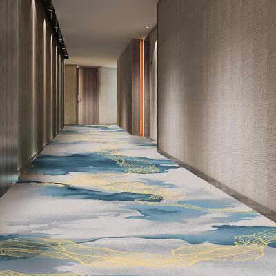 China Jacquard Beauty Nylon Printed Carpet for Hotel Bedroom Customized Pile Height 7-10mm for sale