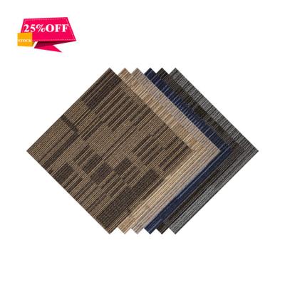 China Commercial Building Floor Decoration Carpet 520g/sqm Polypropylene Square Carpet Tile for sale