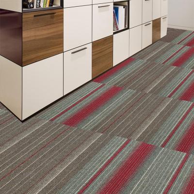 China Commercial Carpet Tile With Medium Pile Nylon And Bitumen Backing For Office Floors for sale