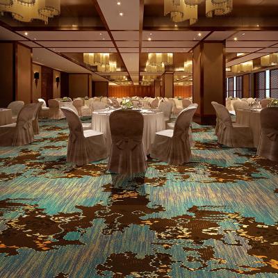 China Luxury Hotel Banquet Hall Soundproof Ballroom Axminster Carpet with 7x7-7x12 Density for sale