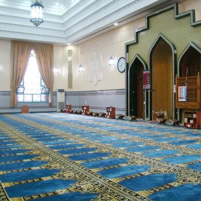 China Custom Mosque Carpet For Living Room Design Masjid Prayer Carpet With Non-Slip Backing for sale