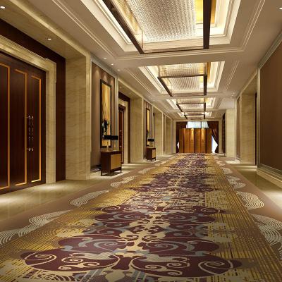 China Loop Pile Alfombra Axminster Runner Rugs Carpet for 5 Star Hotel Banquet Hall Flooring for sale