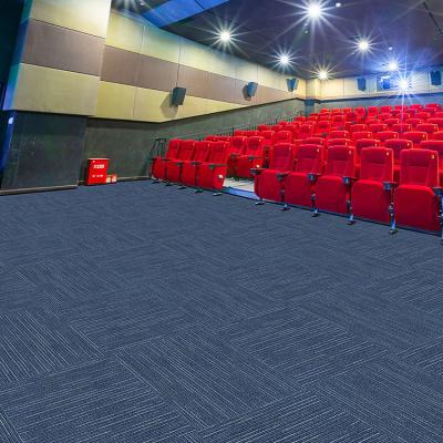 China Medium Pile Plain Line Style Made Nylon/PP Office Carpet Tiles for Home from Customized for sale