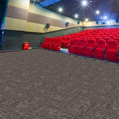 China Custom Design Office Carpet Tiles 50*50cm Bitumen Backing Square Shape for Commercial for sale