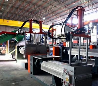 China plant pp PE plastic granule recycling machine/waste plastic film granulator line/granule production line for reuse for sale