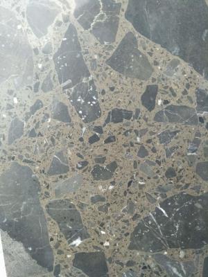 China Maron Emperador Dark Quartz Stone Tiles Recyclable Feature Eco - Friendly for sale