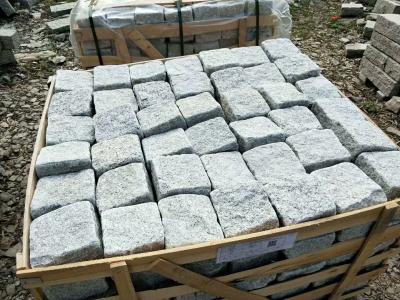 China Grey Granite Cube Natural Limestone Tile Corrosion Resistant Design for sale