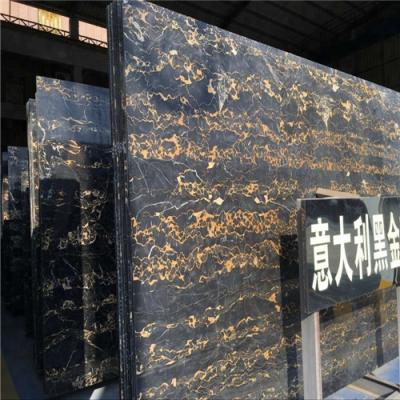 China Portoro Gold Marble Stone Slab , Italian Marble Slab CE Certification for sale