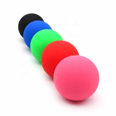 China Sporting Goods Foot Point Muscle Silicone Yoga Peanut Massage Ball Waterproof Colorful Single Roller Full for sale