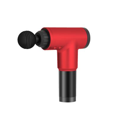 China Red Electric Cordless Muscle Gun Deep Tissue Touch 4 Body RTS Heads Fascia Massager Percussion Tissue Muscle Massage Gun for sale