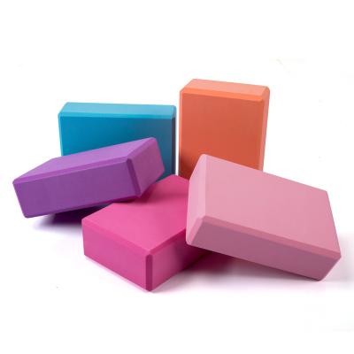 China Fitness Customized Yoga Brick Customized Logo Yoga Exercise Eco Eva Foam Yoga Block for sale