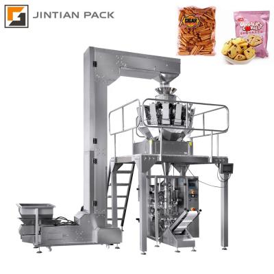 China JINTIAN Food Factory CE 420 10 14 Heads Corn Snack Weigher Packing Machine zu verkaufen