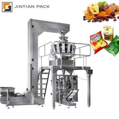 China Pneumatic Food Plant 420 10/14 Heads Weigher French Fries Sunflower Seeds Snacks Vffs Packing Machine Te koop