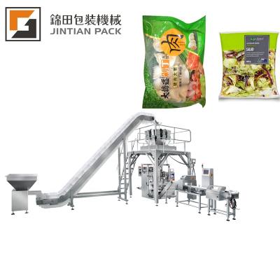 China Automatic Food CE Salad Vegetable Weigher Plastic Bag Packing Machine zu verkaufen