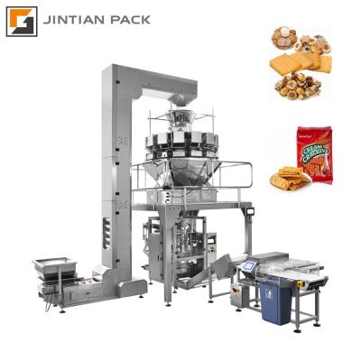 China Hot Multi Head Automatic Nut Core Snack Weigher Food Product Fruit Dry Packing Machine zu verkaufen