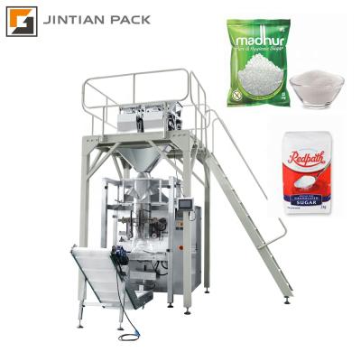 China CE Pneumatic Linear Rice Salt Weigher Automatic Grain Food Packing Machine 1-3 Kg for sale