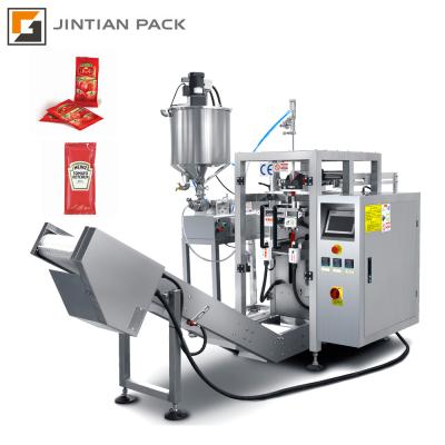 Cina Food Auto One Lane Liquid Filling Paste Tomato Sauce Jam Packing Machine in vendita