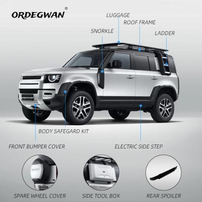 China Luxury Facelift 2022 Upgrade Body Suit Car Body Parts Facelift Kit For Land Rover Defender 2020 For Range Rover With Bumper for sale